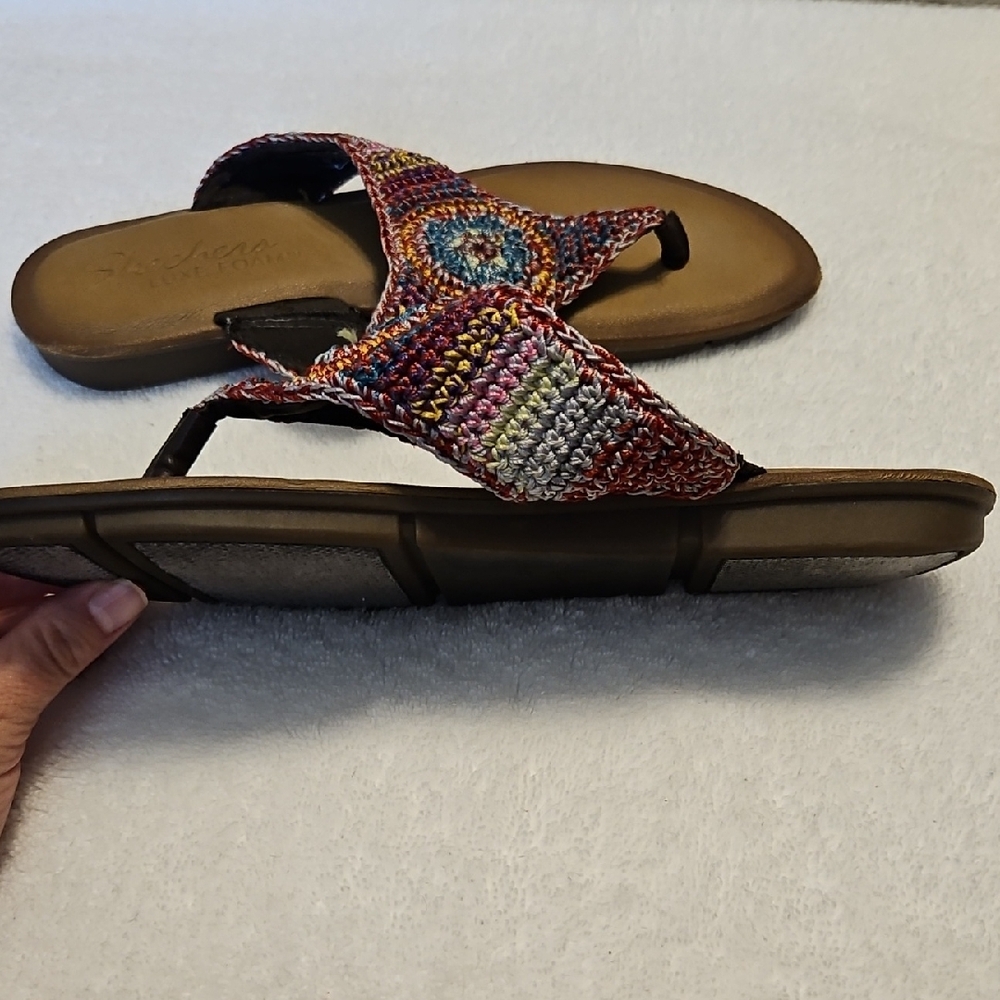 Skechers Multicolor Crochet Women's Sandals - Picture 9 of 10